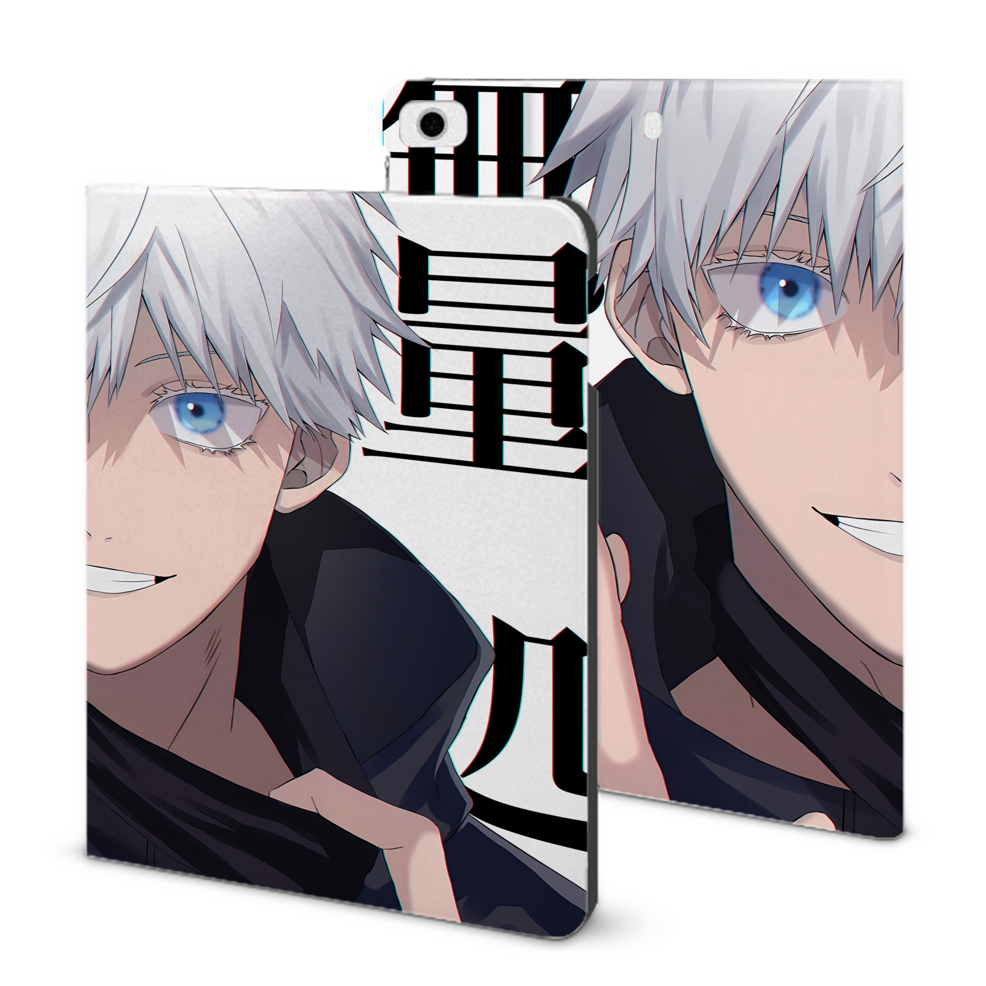 （画像用） 呪術廻戦 Jujutsu Kaisen IPad ケース ブック型 PUレザー TPU 耐衝撃 軽量 薄型 ペン収納なし 全面保護 IPad 各モデル対応